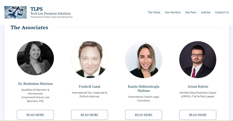 Tech Law Premium Solutions Mobile Mockup